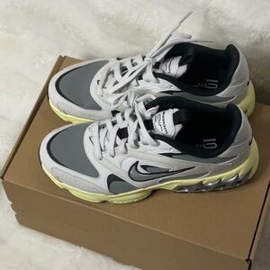 Nike Women's Athletic Shoes - Gray, White, and Yellow